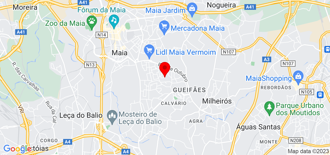 Jo&atilde;o Quina - Porto - Maia - Mapa