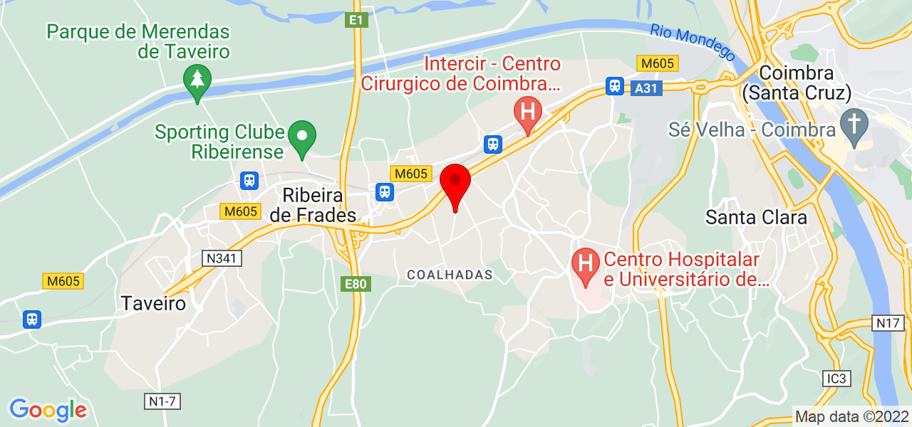 Gra&ccedil;a Fareleira - Coimbra - Coimbra - Mapa