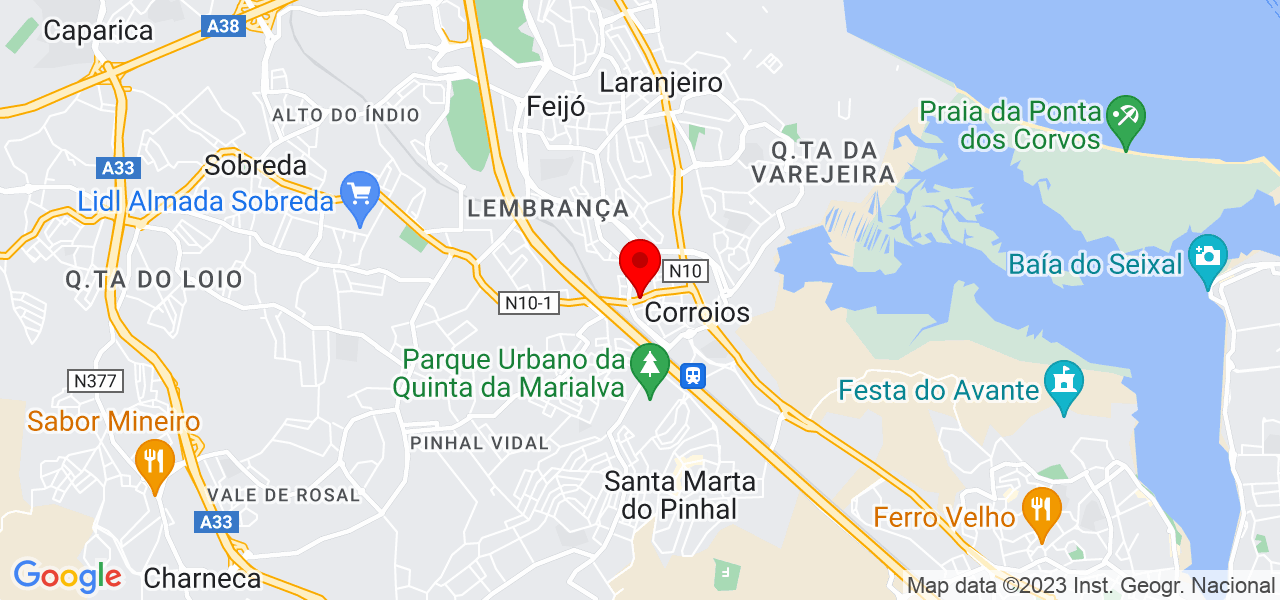Maicon Gunji - Setúbal - Seixal - Mapa