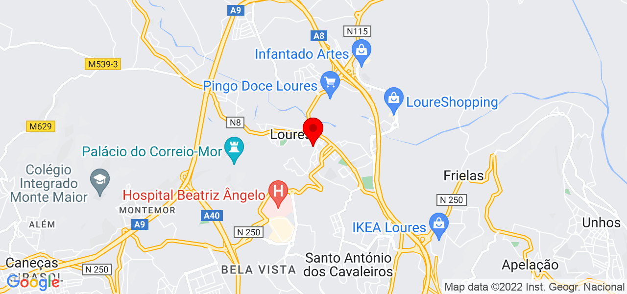 Alfredo Caetano - Lisboa - Loures - Mapa