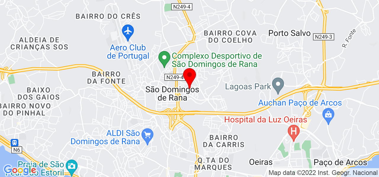Maria Sequeira - Lisboa - Cascais - Mapa