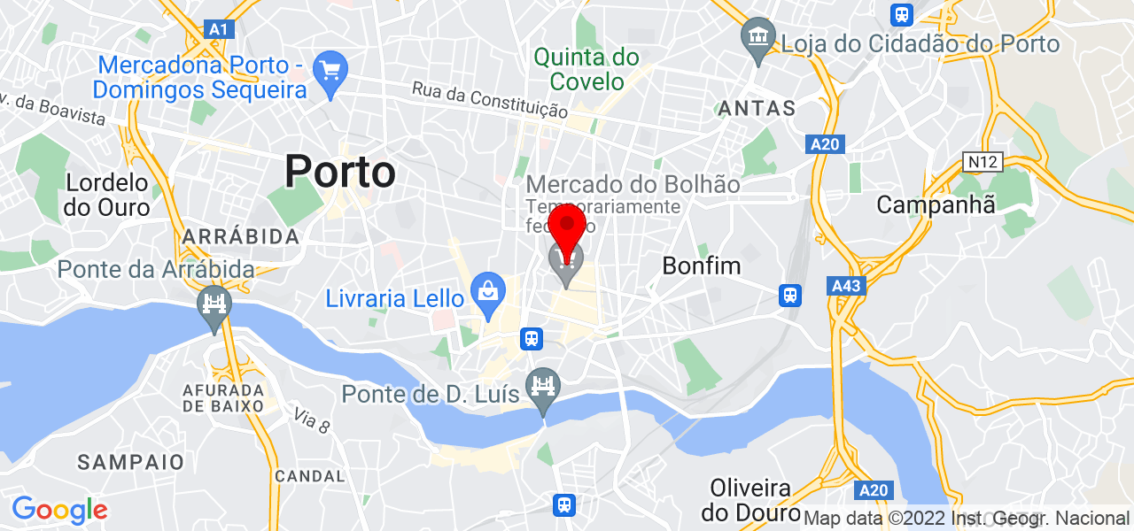 Fl&aacute;via Maia - Porto - Porto - Mapa