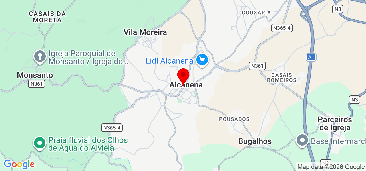 João Maria Marques Miguel - Santarém - Alcanena - Map