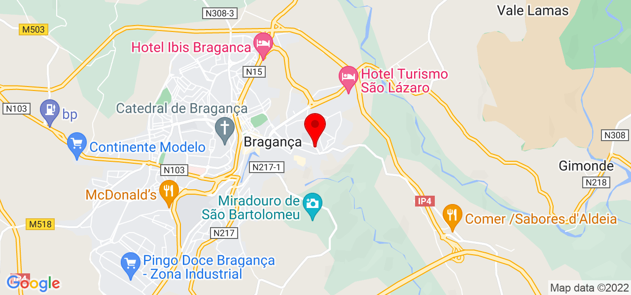 Tatiana do Nascimento - Bragança - Bragança - Mapa