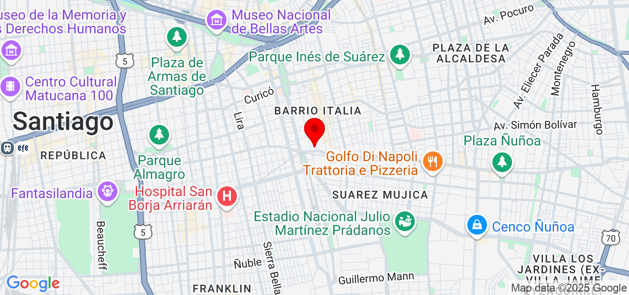 Pao Tirapegui - Región Metropolitana de Santiago - Santiago - Map