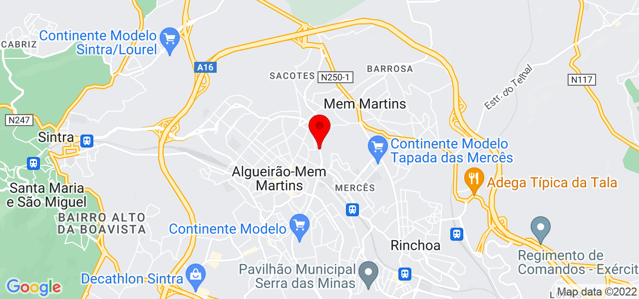 Let&iacute;cia Varela - Lisboa - Sintra - Mapa