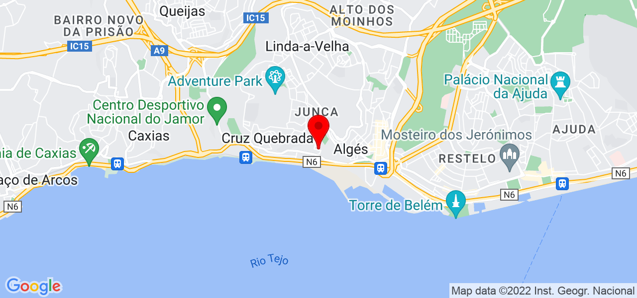 Nathalia ferreira - Lisboa - Oeiras - Mapa