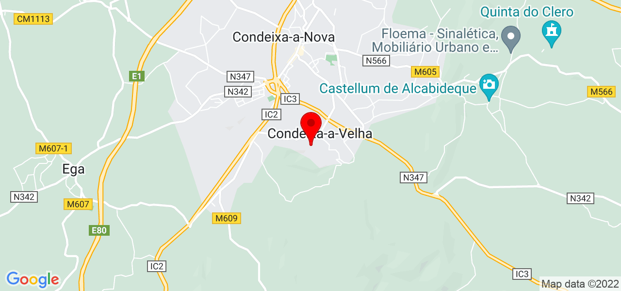 PositiveWay - Escola de Treino Animal - Coimbra - Condeixa-a-Nova - Mapa