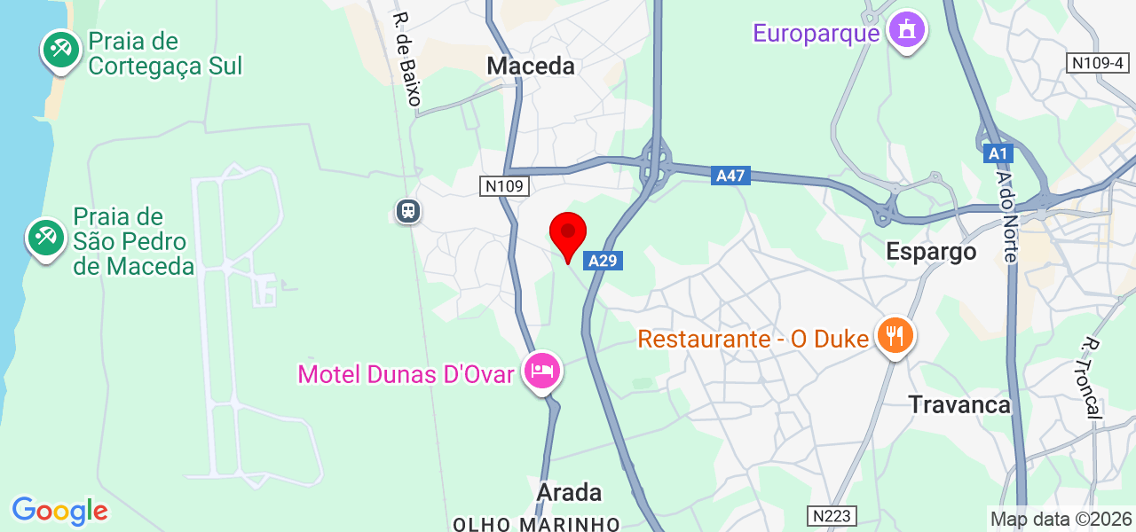 RM Eventos&reg;️ - Aveiro - Ovar - Mapa