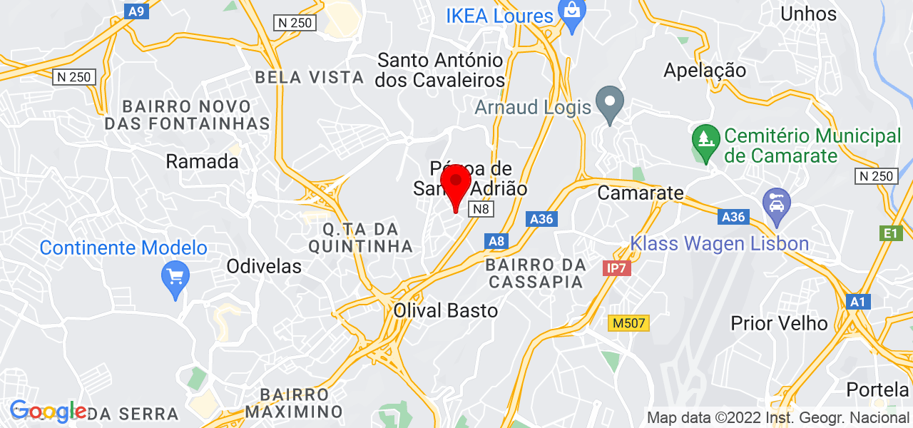 Evandro THWD - Lisboa - Odivelas - Mapa