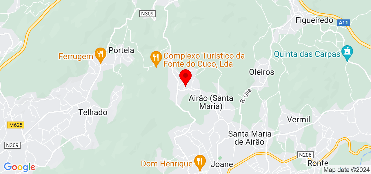 Filipe Mendes - Braga - Guimarães - Mapa