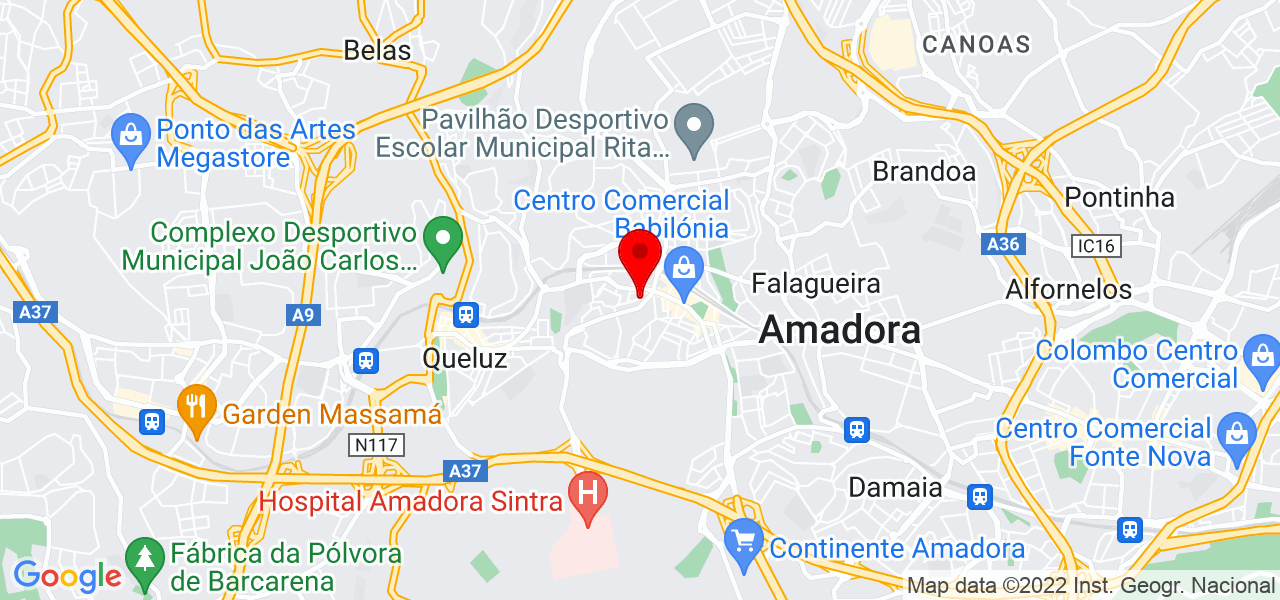 Carolina Gon&ccedil;alves - Lisboa - Amadora - Mapa