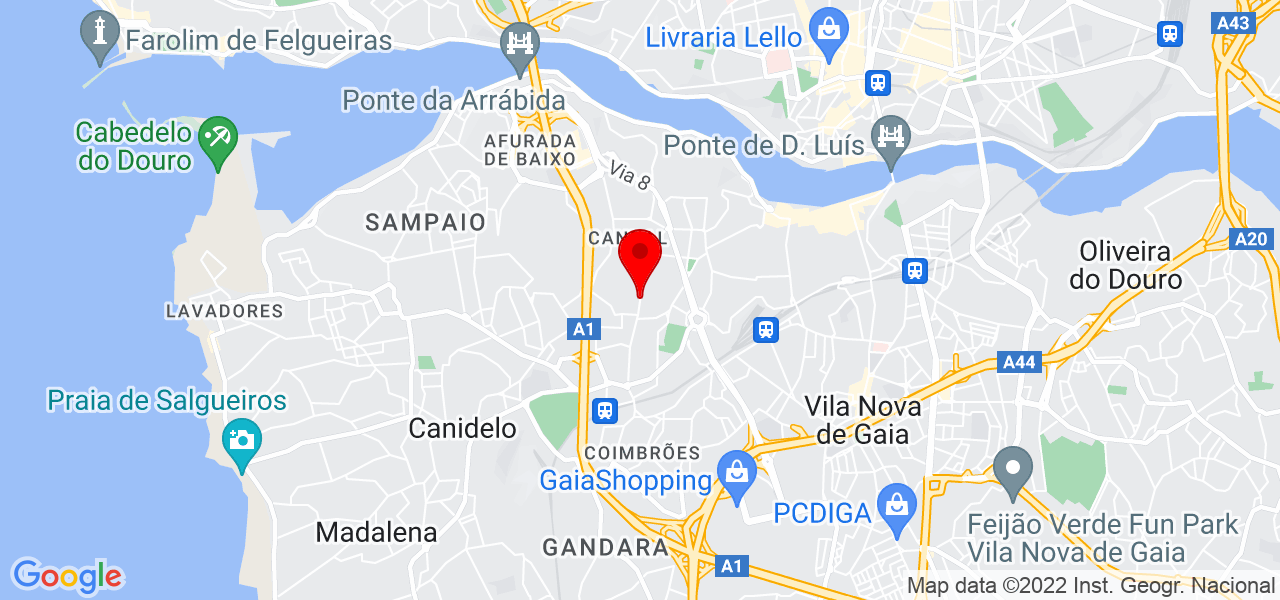Hebe clinica &amp;Spa - Porto - Vila Nova de Gaia - Mapa