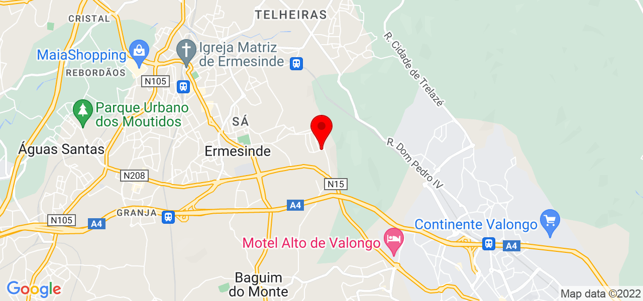 Manuela - Porto - Valongo - Mapa