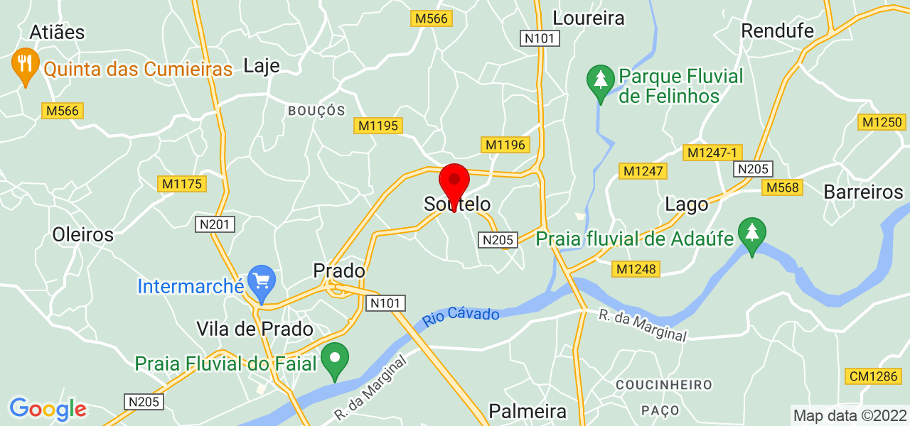 Patr&iacute;cia Martins - Braga - Vila Verde - Mapa