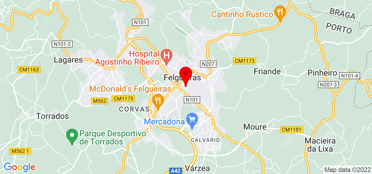 Carla Machado - Porto - Felgueiras - Karte