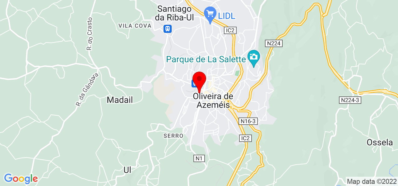 João Duarte - Aveiro - Oliveira de Azeméis - Mapa
