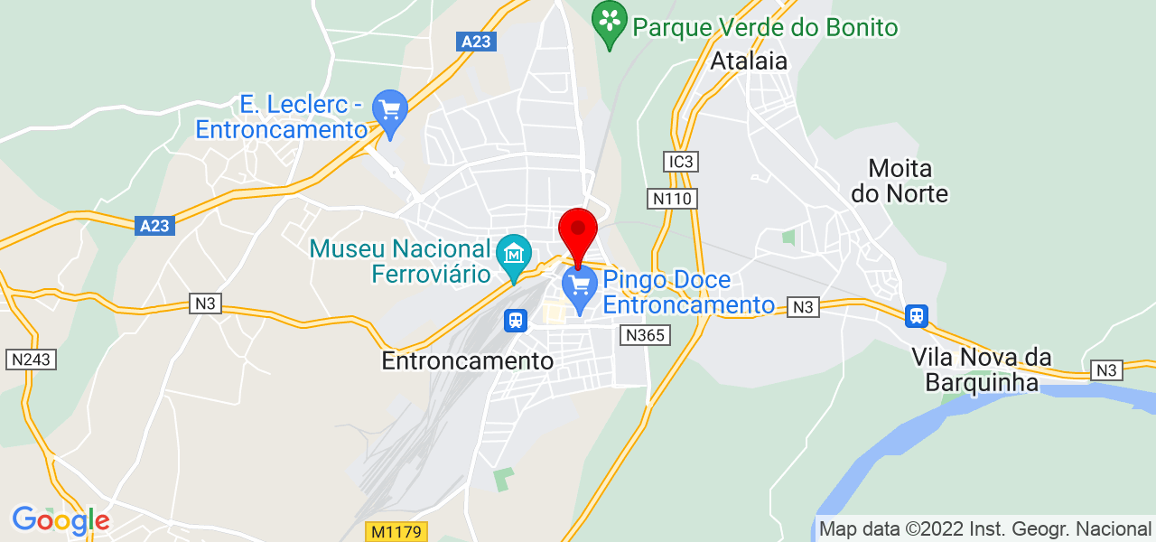 S&oacute;nia Santos - Santarém - Entroncamento - Mapa