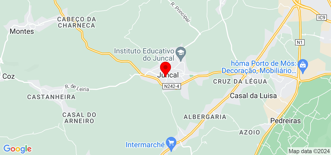 Junior ladrilhos - Leiria - Porto de Mós - Mapa