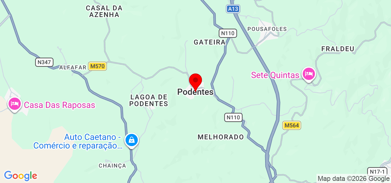 mix pinturas e jardim - Coimbra - Penela - Mapa