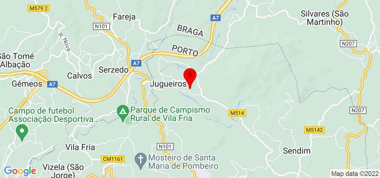Vera - Porto - Felgueiras - Mapa