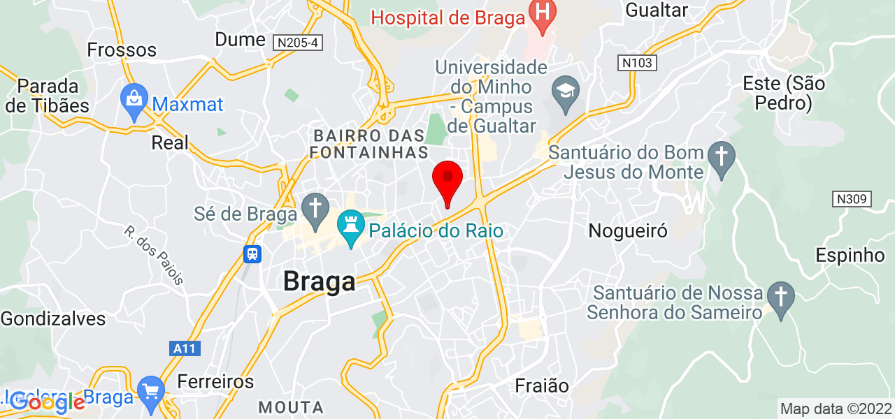 Nayara Sampaio - Braga - Braga - Mapa