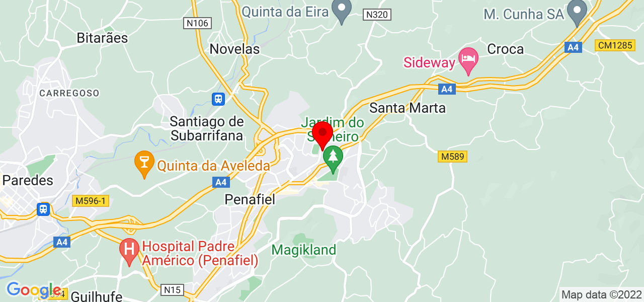 Jo&atilde;o Rocha - Porto - Penafiel - Mapa