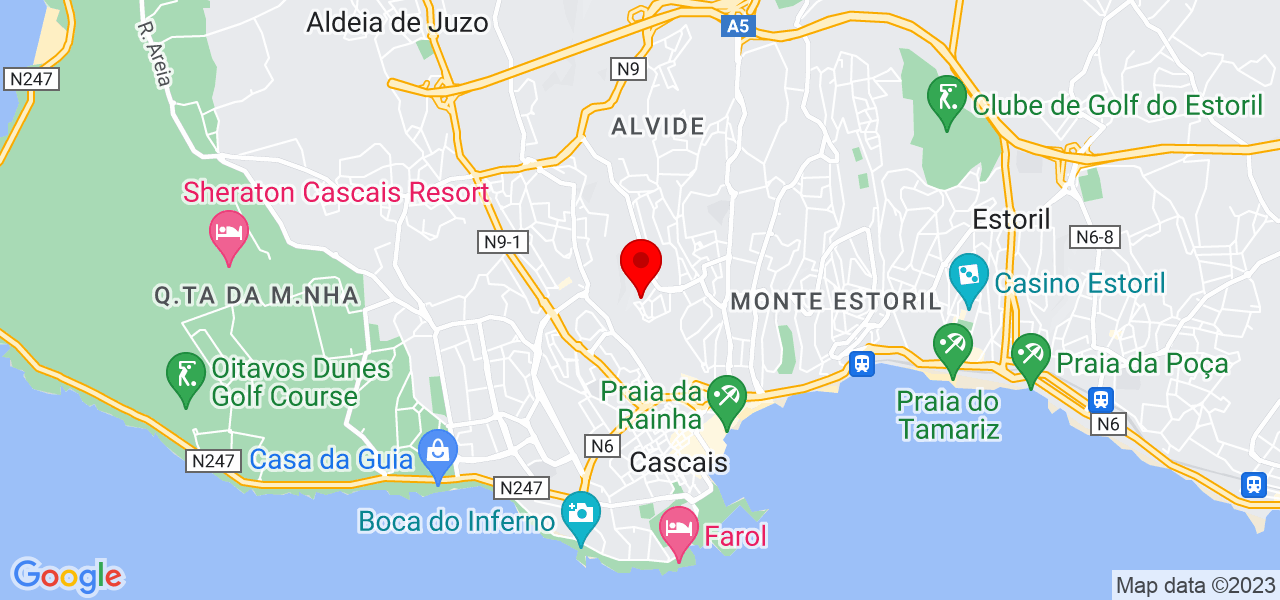 Rosa Damas - Lisboa - Cascais - Mapa