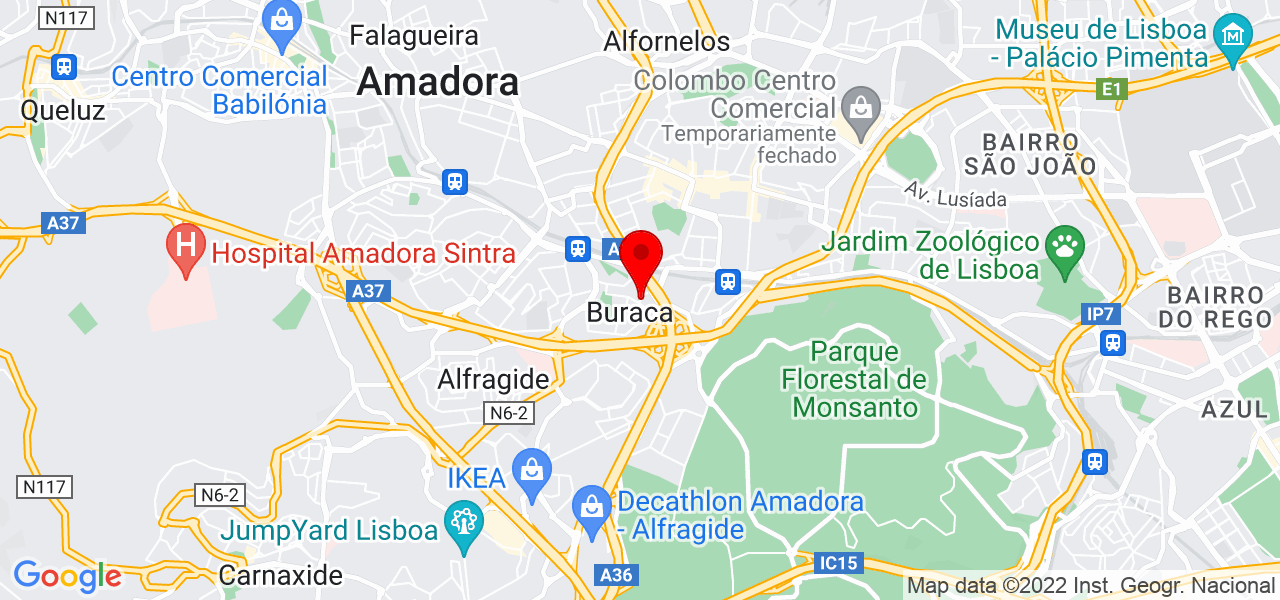 Malick - Lisboa - Amadora - Mapa