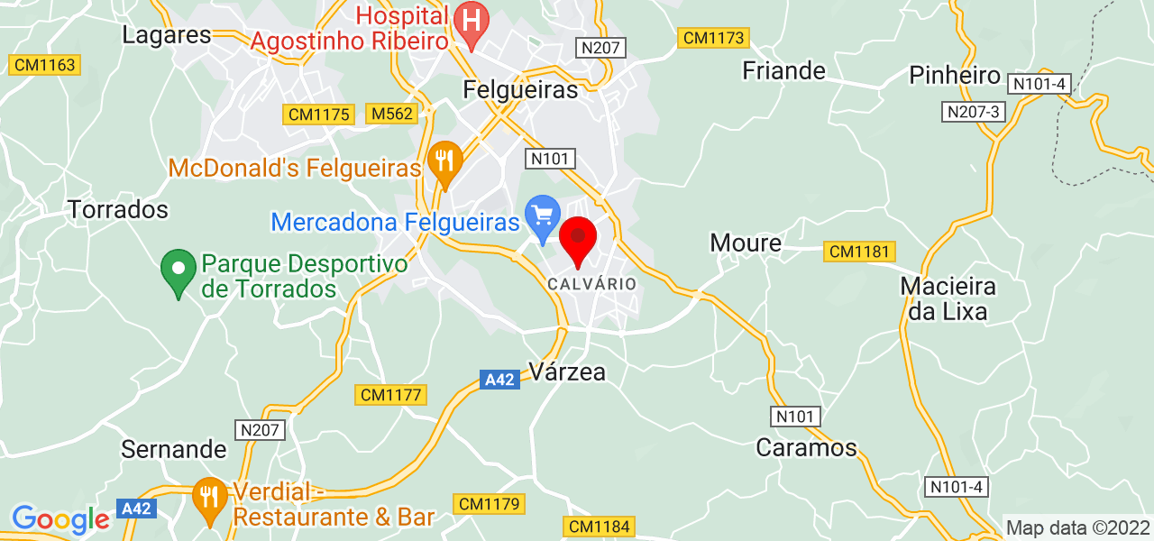 Jorge - Porto - Felgueiras - Mapa