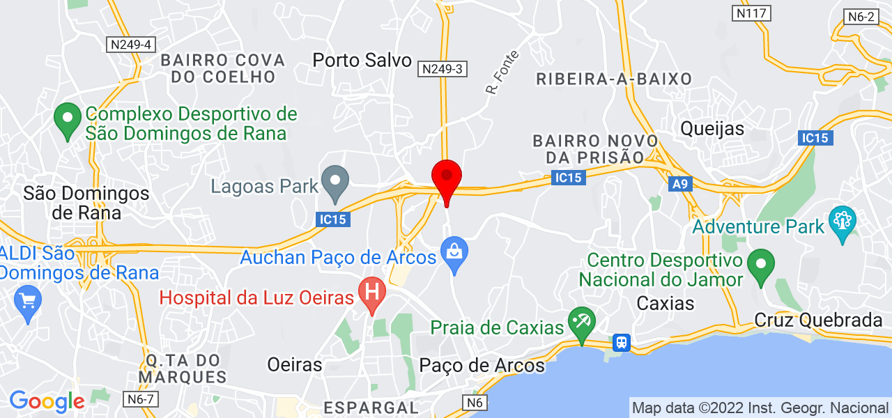 Pedro de Faro - Lisboa - Oeiras - Mapa