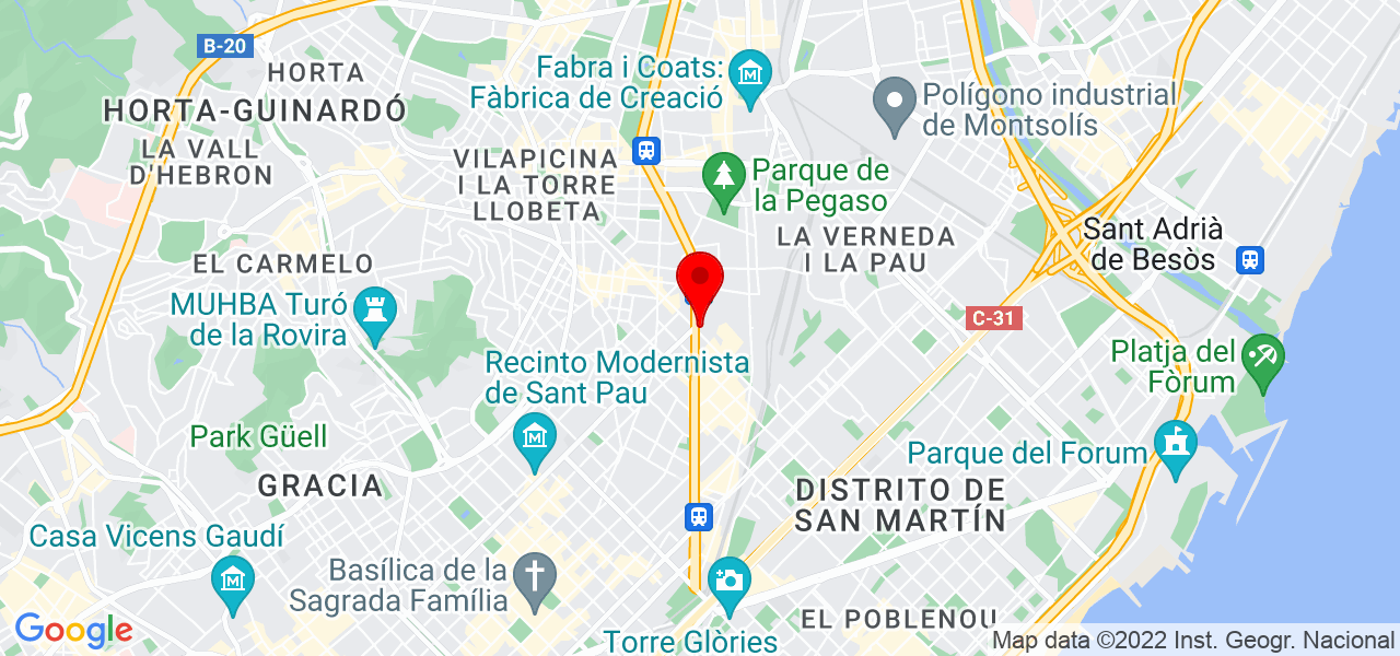 Daniela Carmona - Cataluña - Barcelona - Mapa