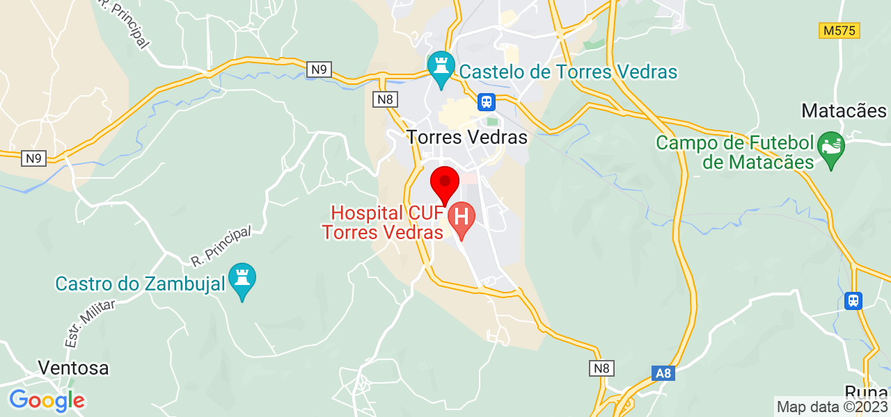 Tadila - Lisboa - Torres Vedras - Mapa