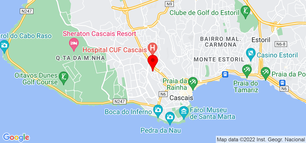 Edna Souza - Lisboa - Cascais - Mapa