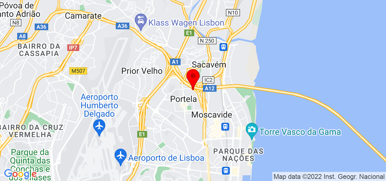 Oficina das Letras - Lisboa - Loures - Mapa