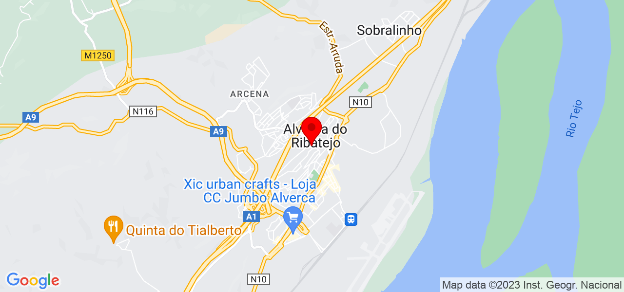 Andreia Silva - Lisboa - Vila Franca de Xira - Mapa