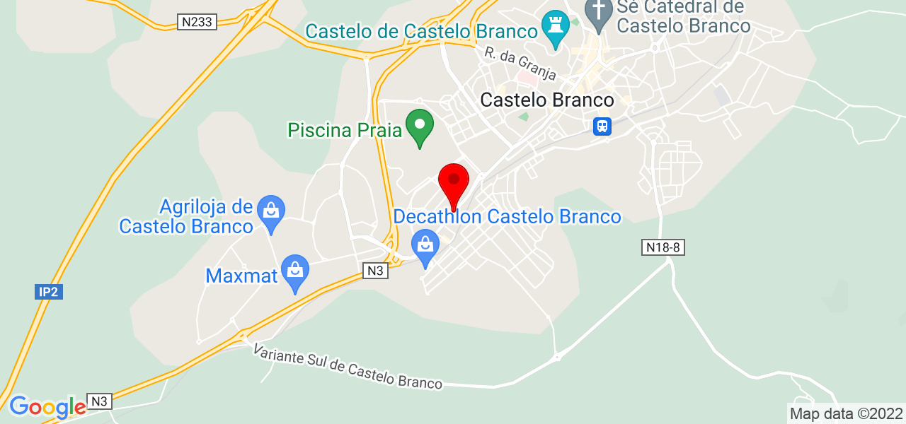 Claudeth Miranda - Castelo Branco - Castelo Branco - Mapa