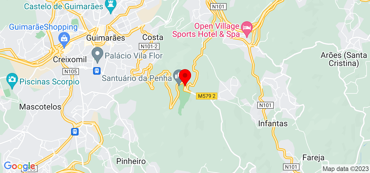 Gil Dinis - Braga - Guimarães - Mapa