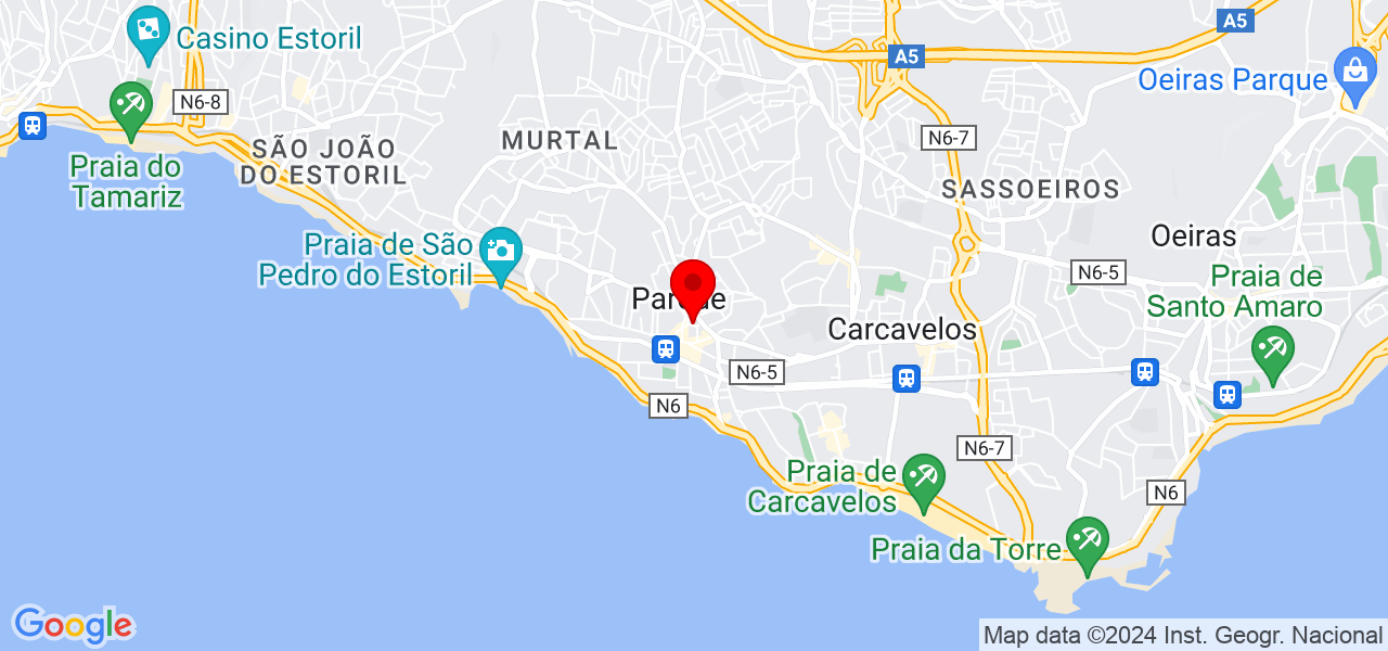 Fl&aacute;via Andrade - Lisboa - Cascais - Mapa