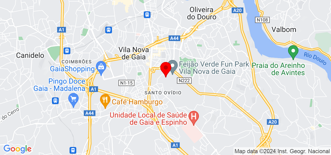 Alícia Bernardo. - Porto - Vila Nova de Gaia - Mapa