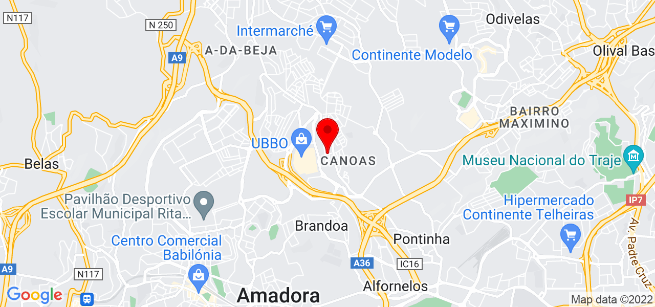 João Pedro Almeida - Lisboa - Odivelas - Mapa
