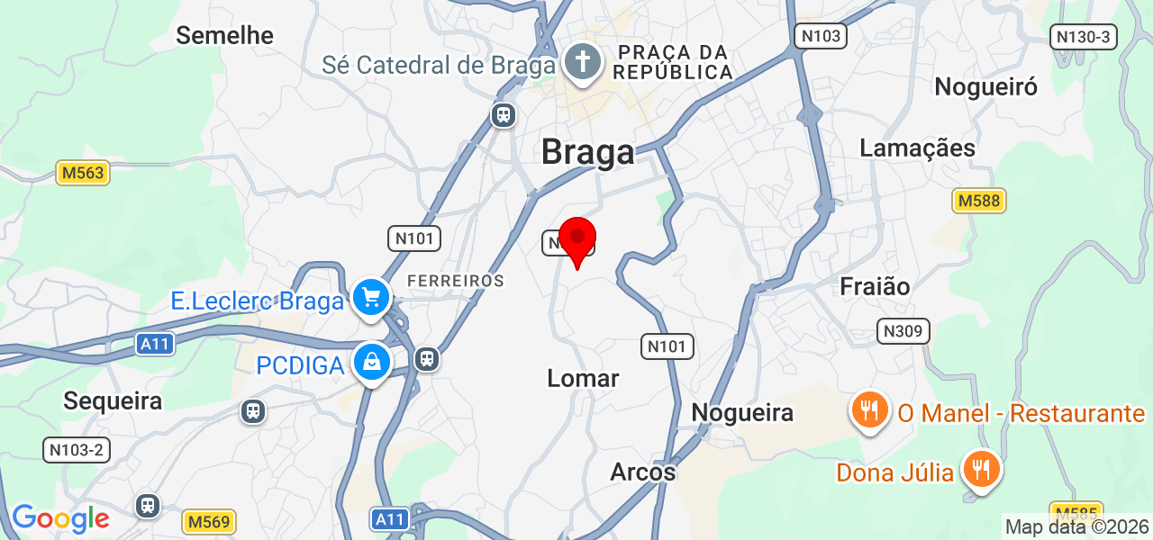 Leonardo Samii - Braga - Braga - Karte