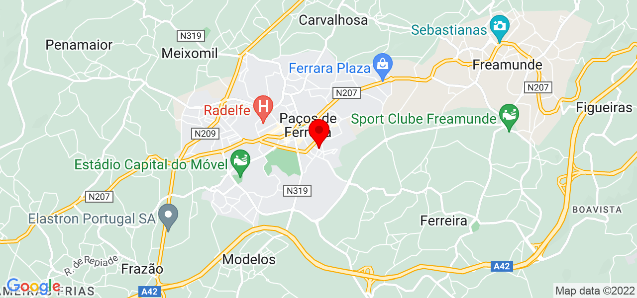 Luiz Pimenta - Porto - Paços de Ferreira - Mapa