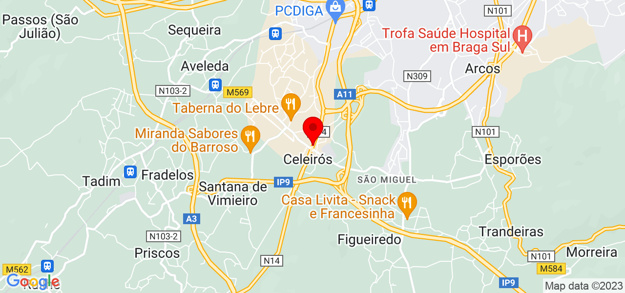 Marizete - Braga - Braga - Mapa