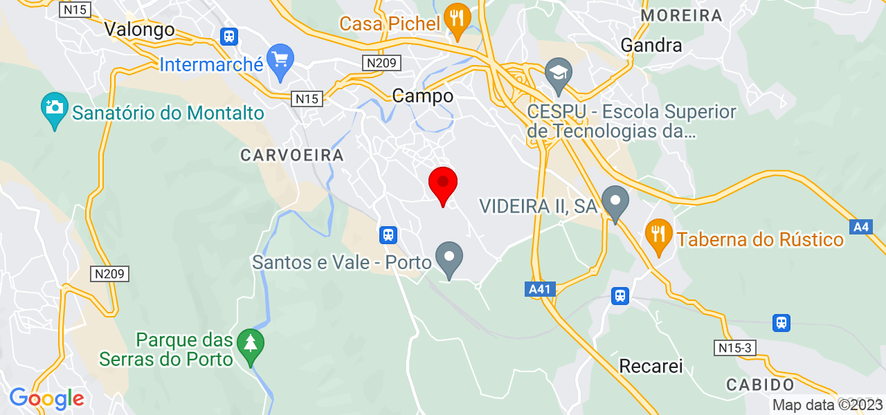 Cristiana - Porto - Valongo - Mapa