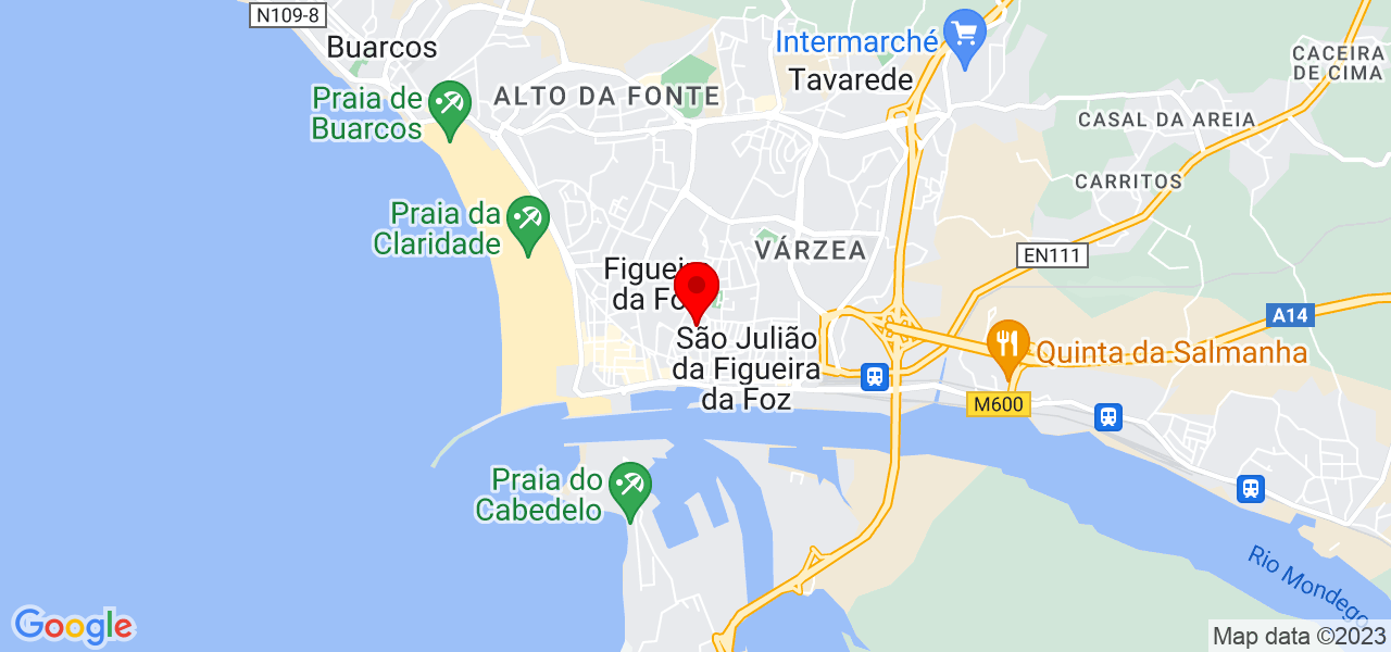 Mara Bento - Coimbra - Figueira da Foz - Mapa