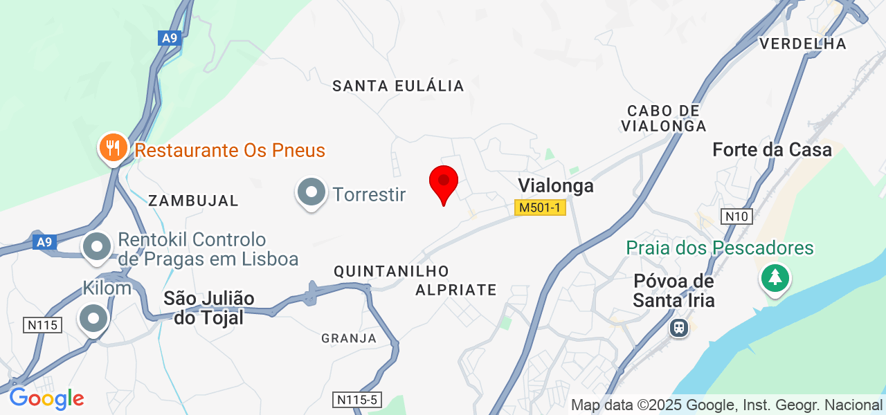 Elvis transportes - Lisboa - Vila Franca de Xira - Carte