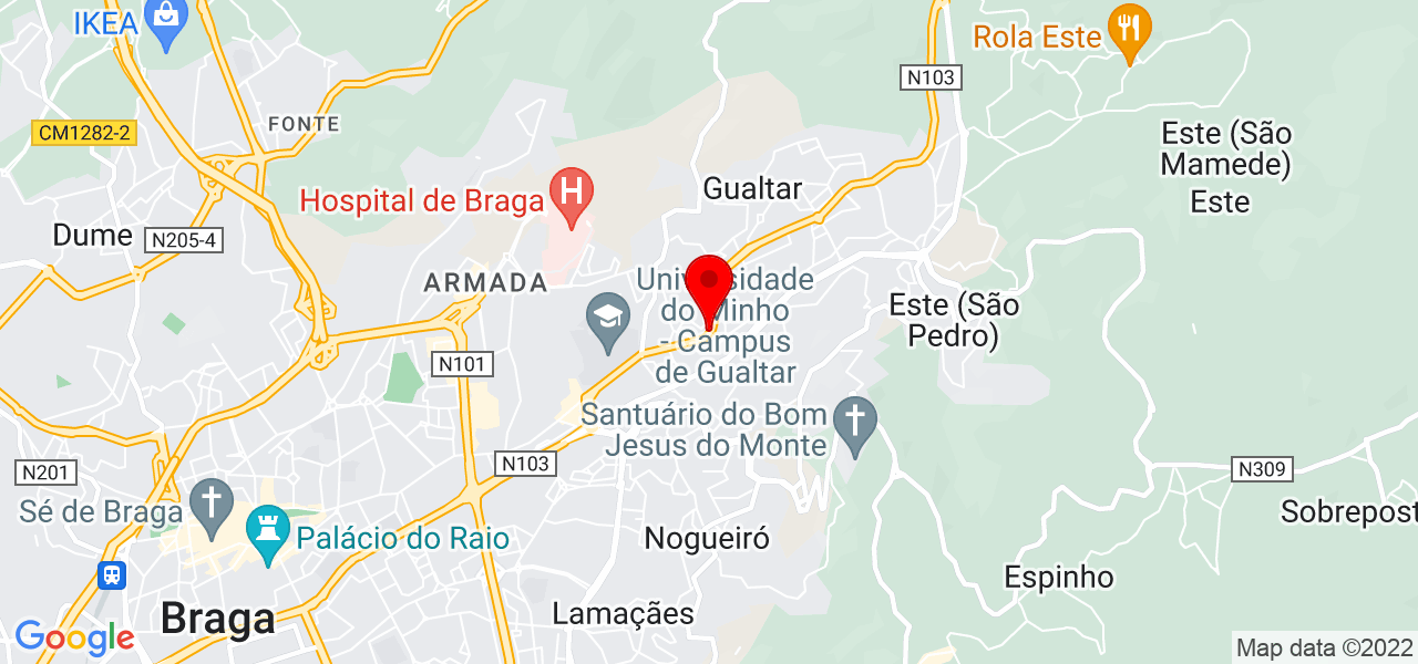 Priscila Welte - Braga - Braga - Mapa