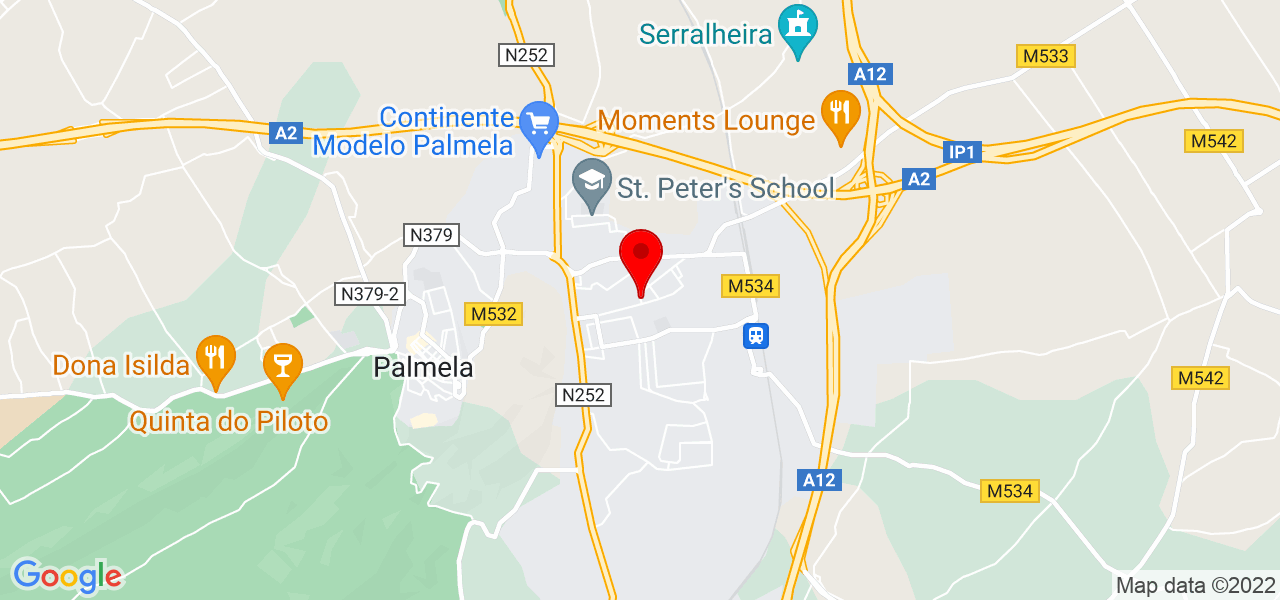 Emna Würz - Setúbal - Palmela - Mapa