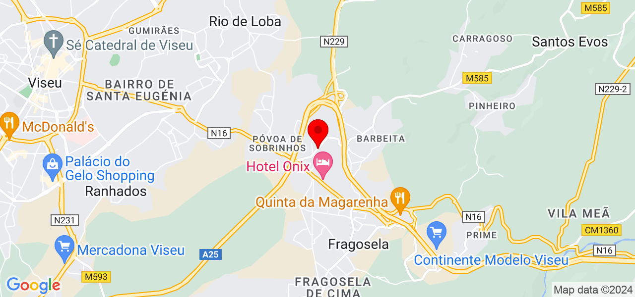 Daniela Gomes - Viseu - Viseu - Mapa